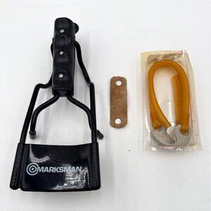 Marksman Slingshot With Rubber Tubing Replacement & Leather Pad